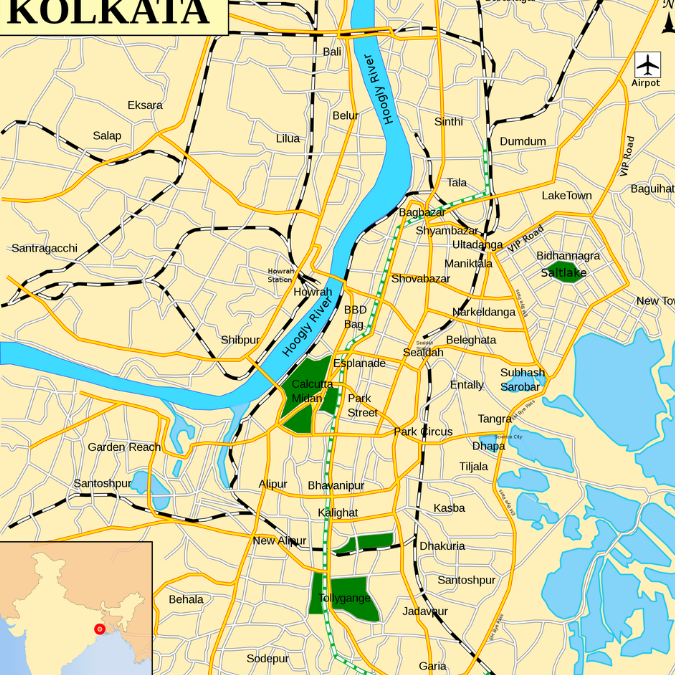 Kolkata map