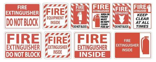 fire fighting labels